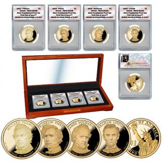 Coin Collector 2010 PR70 ANACS FDOI LE Presidential Dollar Set