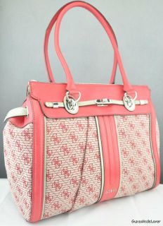 New Guess Ladies Handbag Adelisa Red LG Bag Purse USA