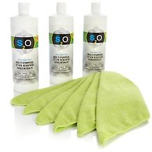 s2o 32 oz stain remover concentrate 3 pack with cloths d
