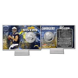 2012 NFL Silver Plated Coin Card by The Highland Mint   Phillip Rivers