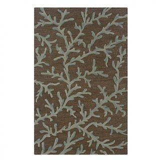  Rizzy Home Dimensions Hand Looped and Tufted Brown Vine Rug   8 x 10