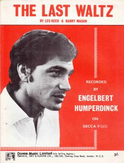 The Last Waltz Recorded by Engelbert Humperdinck 1960S