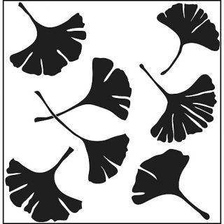 Crafters Work12 x 12 Plastic Template   Ginko Leaves