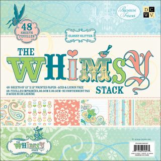  Paper Packs Die Cuts With A View Whimsy 12 x 12 Paper Stack   48