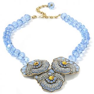 Heidi Daus Pleasing Pansy Beaded 17 1/2 Drop Necklace at