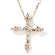 52ct absolute cluster cross pendant with 17 chain d 20130108141841797