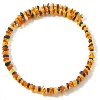  Amber Age of Amber Multicolor Amber Chip Coil Collar 19 1/2 Necklace