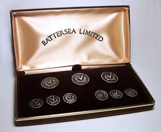 Quality Checked Battersea Blazer Button Set 1980 Boxed B145