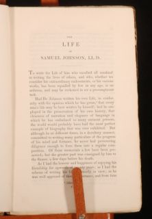 1824 4 Vols Life of Samuel Johnson by James Boswell