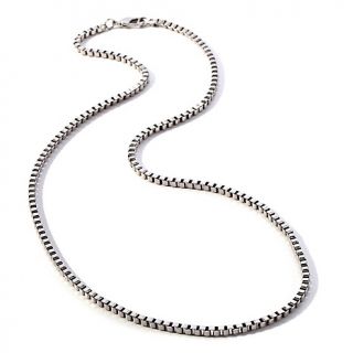 Stately Steel Stately Steel Stainless Steel Box Chain 24 1/2 Necklace