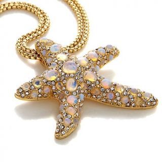  Collectibles by Adrienne® Jeweled Sea Star Pendant with 27 Chain