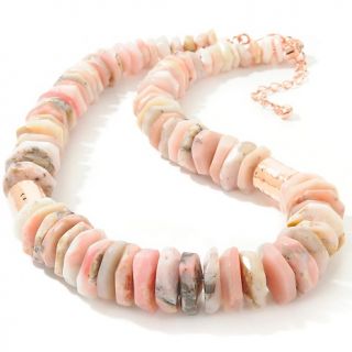  Jewelry Necklaces Beaded Jay King Pink Opal Beaded Copper 20 Necklace