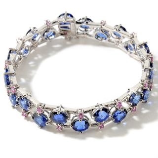 Colleen Lopez 20.01ct Blue Sapphire and Pink Sapphire Sterling Silver