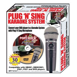 109 6806 plug n sing karaoke microphone with 30 song dvd rating be the