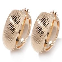 technibond 26mm diamond cut hoop earrings $ 29 90