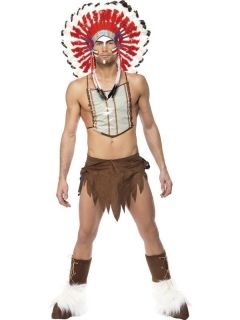 Village People Indian Costume Adult One Size Fits Most *New*