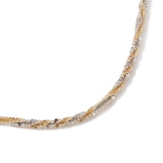  Necklaces Chain Technibond® 2 Tone Twisted Glitter Chain 24 Necklace