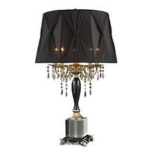 32 mount caufield 5 light black faux marble table lamp d