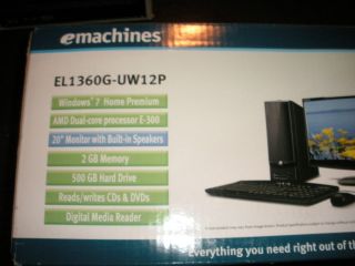 eMachines Desktop PC Monitor EL1360 UW12P
