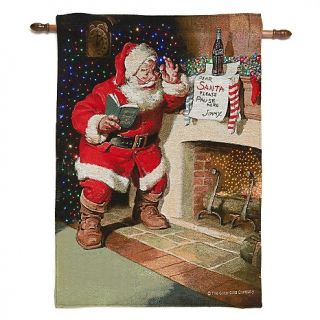 Coca Cola Santa by Hearth Lighted Tapestry   26 x 36in