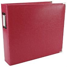 we r memory keepers faux leather binder strawberry $ 26 95