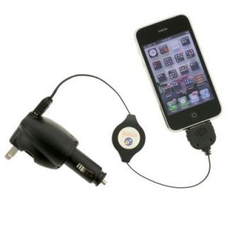 in 1 iPhone iPod Charger Wall Car USB 2 0 Plug Sync Charge Travel