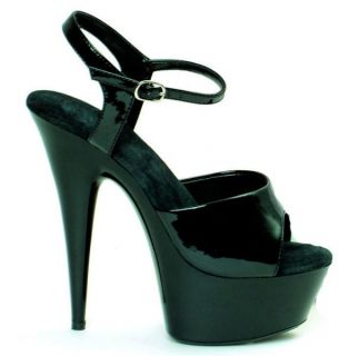 Ellie Shoes Pointed Stiletto High Heel Black Sandal Ankle Strap 609