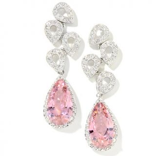 Susan Lucci Susan Lucci 35.45ct CZ Pink and Clear Teardrop Earrings