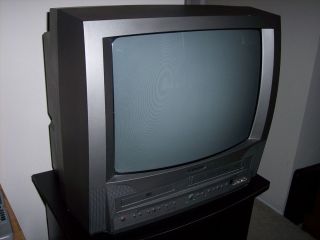 19 Emerson TV with Built in VHS VCR and DVD Player