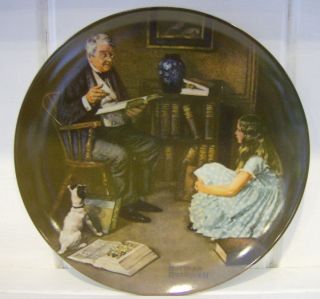 Collectors Plate Edwin M Knowles The Storyteller by Norman Rockwell