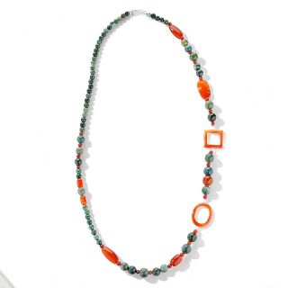  multishaped gemstone bead sterling silver 40 1 2 necklace rating 31
