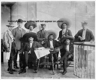 1912 Emiliano Zapata Mexican General Staff Photo