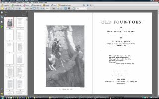 Old Four Toes Edwin L Sabin Mountain Men Man Novel Book