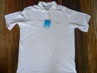 Columbia Elm Creek Man Short Sleeves UPF 15 White Shirt Brand New $45
