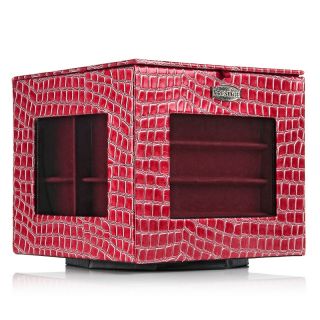  croco embossed square rotating jewelry box rating 37 $ 44 90 s h