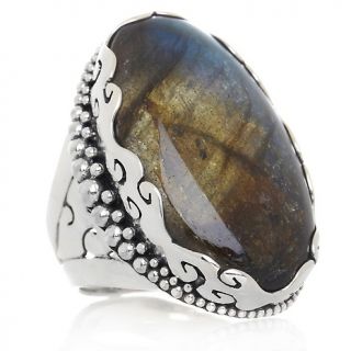Sajen Silver by Marianna and Richard Jacobs Oval Labradorite Sterling