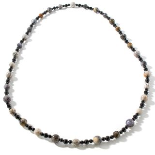 Mine Finds by Jay King Jay King 44 Black & Purple Sage Agate Necklace