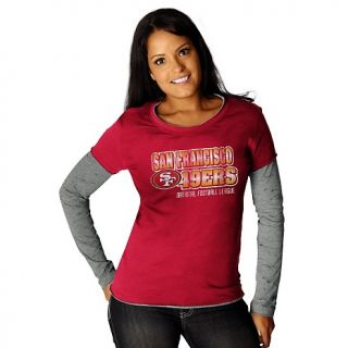 San Francisco 49ers NFL Womens Layered Long Sleeve T Shirt