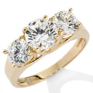  10ct 14k round 3 stone ring note customer pick rating 51 $ 299 95 or 4