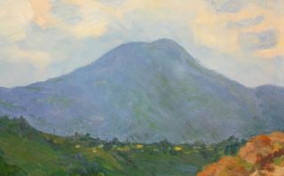 Old El Cajon California MT Miguel Plein Air Oil Painting Listed Artist