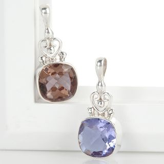 Himalayan Gems™ 5.5ct Cushion Cut Alexite Sterling Silver Pendant at