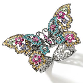 Princess Amanda Sweet Hold™ Flowered Butterfly Cuff Bracelet at