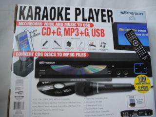Emerson Karaoke Player GQ100 CD G  G USB Fast 