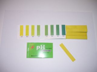 pH test paper Litmus 3 books of 80 strips book saliva urine individual