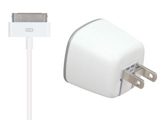 USB WALL CHARGER WITH CABLE, AC/APPLE CERTIFIED DOCK CONNECTOR,IPHONE
