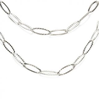  Necklaces Chain La Dea Bendata 60 Textured Oval Link Chain Necklace