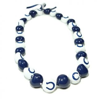  Fan Indianapolis NFL Ladies Kukui Nut Bead 50 Necklace   Colts