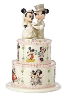 Lenox Minnies Wedding Day Wishes Mickey Cake Topper Figurine *New in