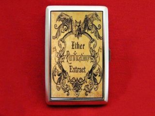 Vampire Bat Antique Ether Label Cigarette ID iPod Case
