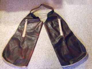  Vintage Leather Western Chaps